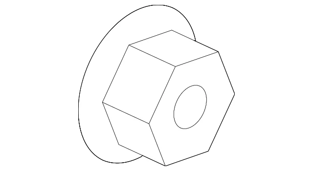 Tuerca de eje de junta universal de tracción trasera genuina GM 92138989 Foto 2 de 3