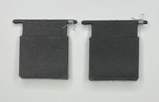 U-Turn Vending Machine Door Flaps w/ Springs Set of 2 Black Plastic Used Parts