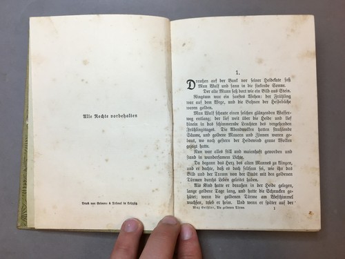 RARE ANTIQUE GERMAN BOOK "DIE GOLDENEN TURME" 1906 YEAR - Picture 3 of 10
