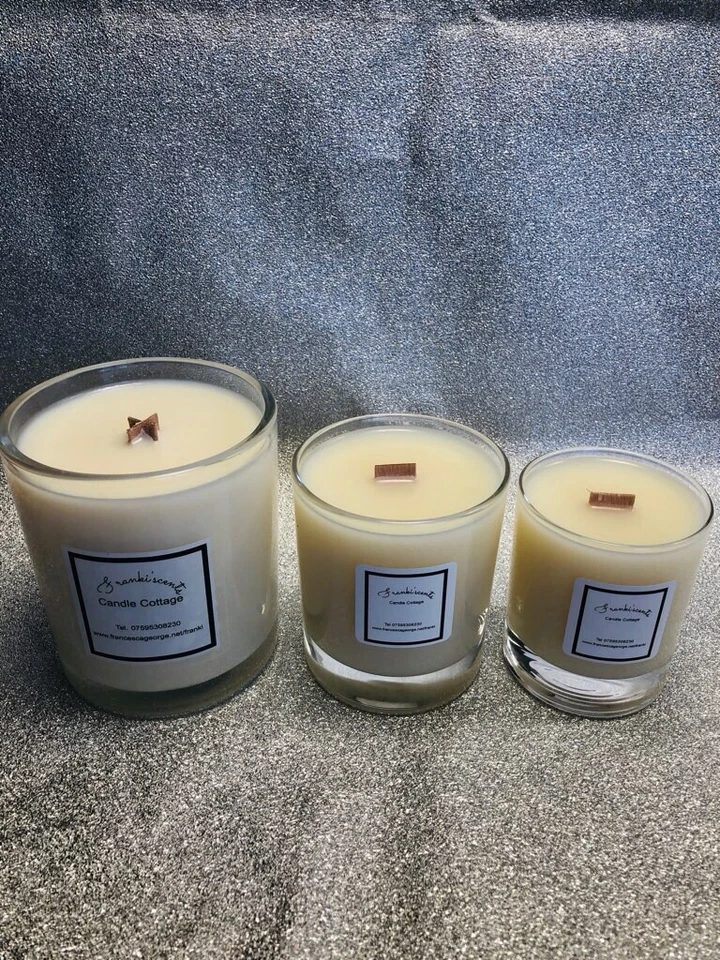 Handmade, highly scented, Tall,40cl Soy Wax, Citronella & Lemongrass-like Candle - Image 3 of 3