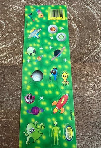 Vintage Alien Stickers Color Bok Mini Alien Sticker Sheet