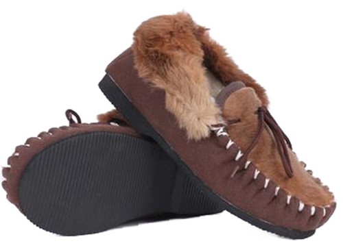 Unisex Australian Sheepskin Wool Moccasins Slippers Mocasin Mocassin Leather Ugg - Picture 141 of 150