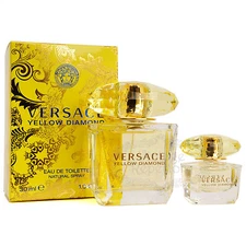 Versace Yellow Diamond EDT Women Perfume Fragrance Oil 1oz + Mini Parfum Set NIB