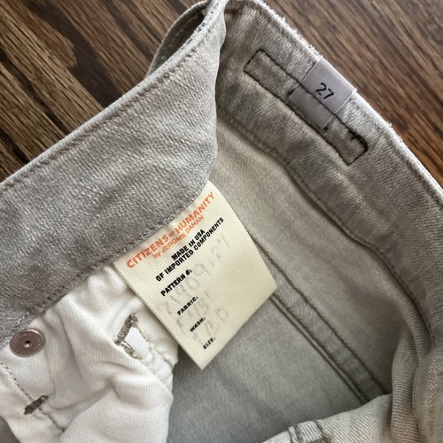 Citizens Of Humanity Size 28 x 28 Gray Wash Skinny Low Rise￼￼￼ Womens Jeans New - Picture 4 of 11