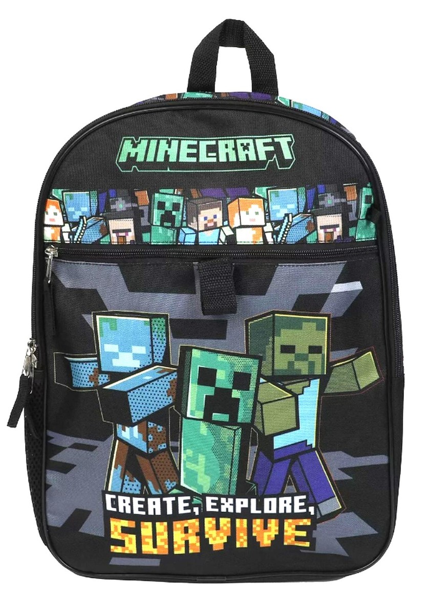 Minecraft Backpack & Lunch 5 Piece Set NWT | eBay