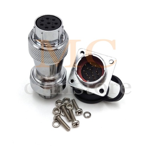 WS20 2-12pin Aviation Plug + Socket Cable panel mount IP67 water proof Connector - Picture 21 of 24