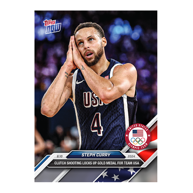 2) 2024 Topps Now Olympics Stephen Curry USA Basketball #26