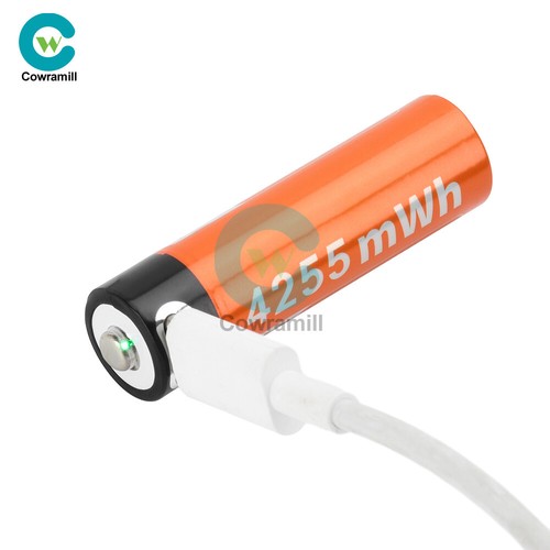 AAA or AA Battery Rechargeable USB Type-C Li-Ion 1.5V 1100mWh 3400mWh 4255mWh - Picture 17 of 29