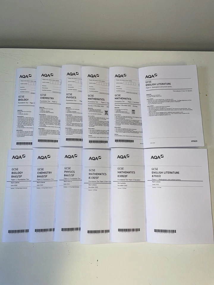 GCSE Past Test Paper Booklets & Answers Maths English Science & Other Subjects - Image 2 of 4