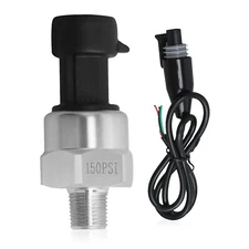 150PSI DC 5V Pressure Transducer w/ Harness for Oil Fuel Gas Tank Air Pressure