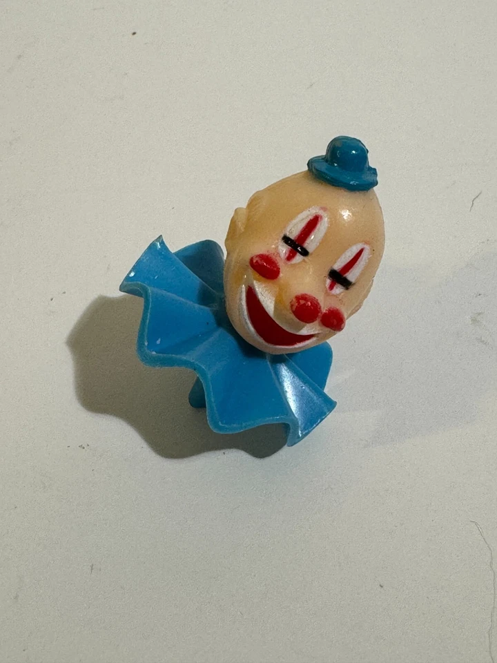 Винтажный клоун головы Wilton торт Topper набор из 3 синий и красный - Изображение 3 из 4