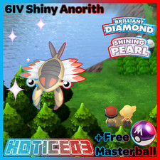 6IV Shiny Anorith Pokemon Brilliant Diamond Shining Pearl