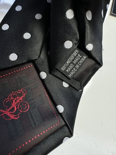 NWT Polka Dots Neck Tie & Hanky Steven Land – NEW Collection Hi-DENSITY - 第 4/4 張圖片