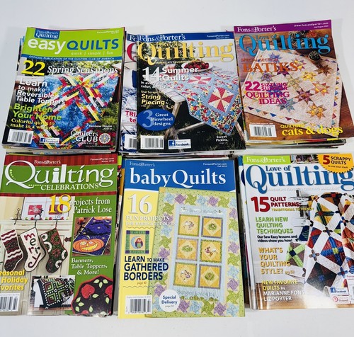 Lot of 109 Fons & Porters Love of Quilting Magazines Quilts Sewing - Picture 8 of 19