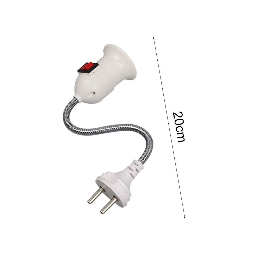 EU US Plug Lamp Bulb Holder ABS Light Holder Bulb Adapter