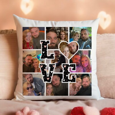 Personalisierter Fotokissenbezug Liebe | Fotogeschenk Kissen Kissen