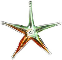 Kitras 6-inch Starfish Glass Ornament, Spring/multi, New, Free Shipping on sale Kitras 6-inch Starfish Glass Ornament, Spring/multi, New, Free Shipping on sale