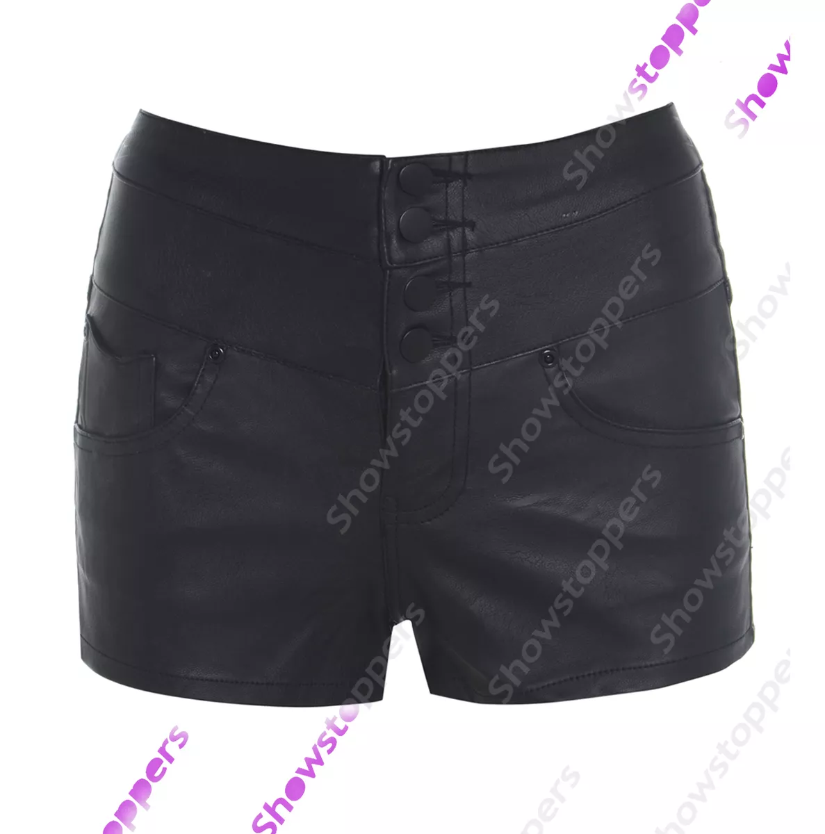 Leather shorts size clearance 16