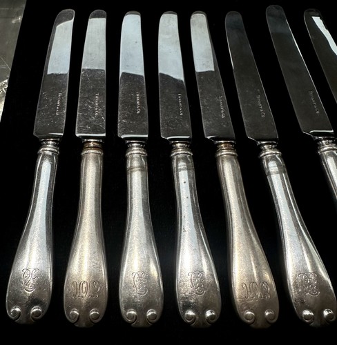 Tiffany & Co. Flemish 11 Sterling Silver 9.25" Knives - Picture 3 of 10