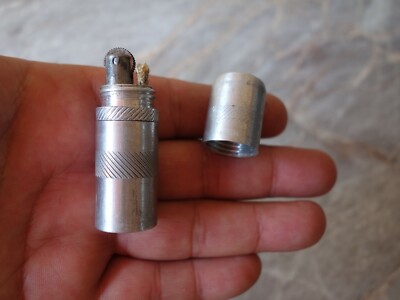VTG RARE OLD WW2 WWII GERMAN WEHRMACHT ALUMINIUM TRENCH CIGARETTE PETROL  LIGHTER