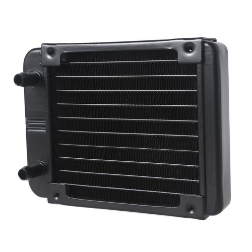 4.72"10 Tube Computer Water Cooling Radiator G1/4 Female Thread Heat Dissipation - Afbeelding 3 van 8
