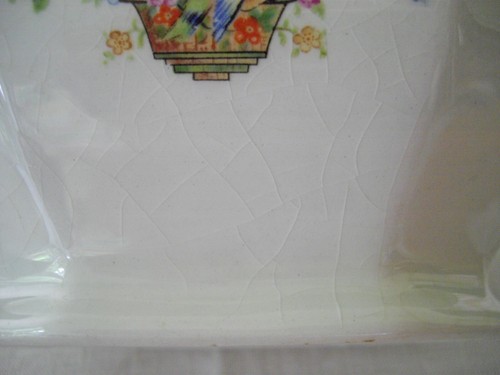 Barco Gravy vintage blanco con flores de pájaros azules Japón ~ - Imagen 10 de 10