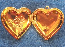 5Pcs. Gold-Plated HEART  LOCKET  "I LOVE YOU" Charms Tibetan Pendants H176