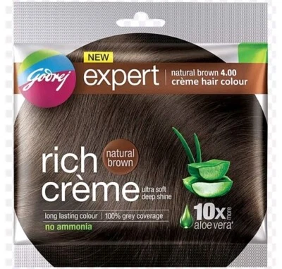 4 X GODREJ REACH CREAM NATURAL BROWN HAIR COLOR LONG LASTING NO AMMONIA
