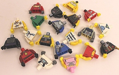 Lego® 20 gemischte Oberkörper Torso für Figuren Minifig