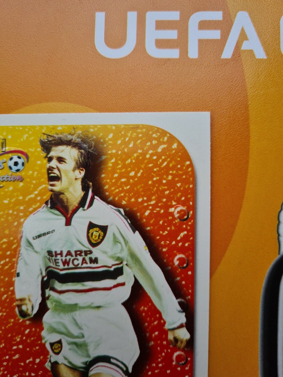 David Beckham MAN UTD Futera 99 Cutting Edge EMBOSSED soccer