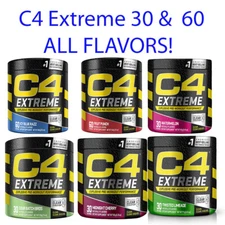 CELLUCOR C4 EXTREME PRE WORKOUT ENERGY 30 Servings - CHOOSE FLAVOR