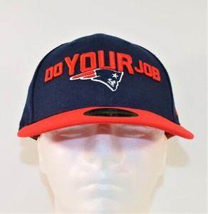 New Era New England Patriots Do Your Job 59fifty Fitted Hat Sz 7 1 4 New Rare Ebay
