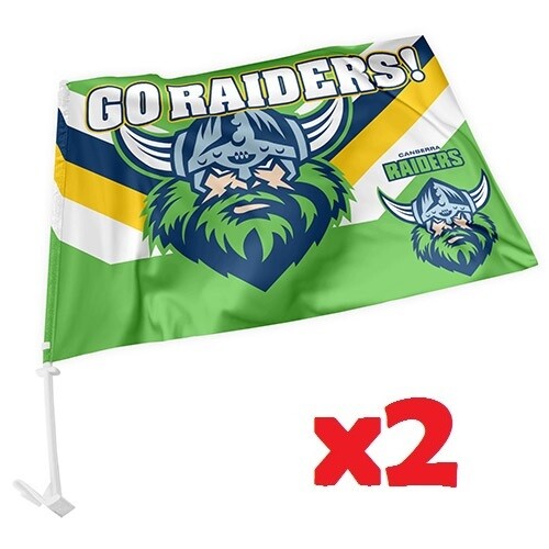 Canberra Raiders NRL Car Flag 30 cm x 49 cm! Raidercast