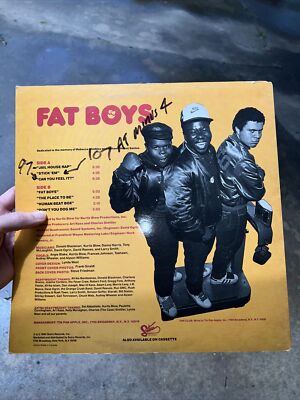 Fat Boys 1984 Vinyl LP 1st press Vgt Org Pizza Sutra Records SUS