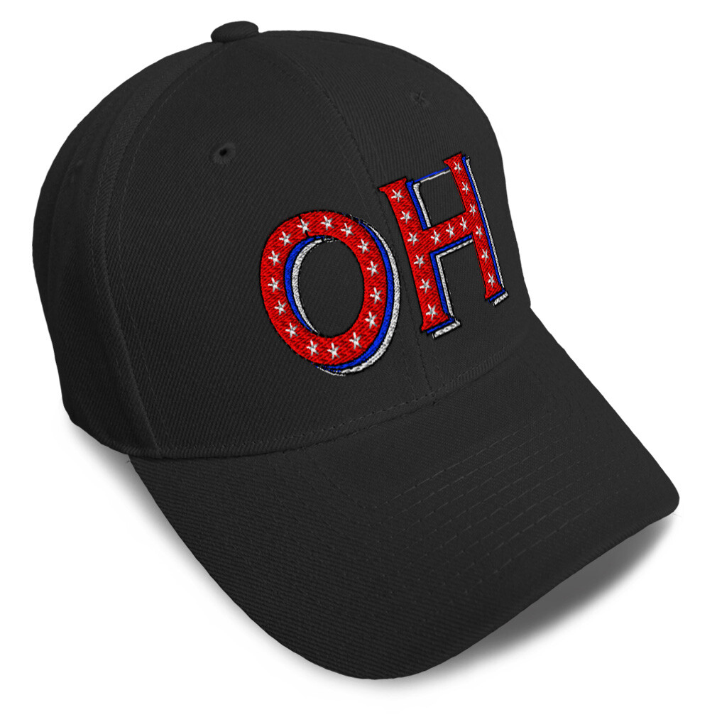 Baseball Cap Ohio Red Flag Stars State America Dad Hats for Men & Women ...