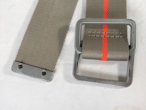 Louis Vuitton America's Cup Surplus Belt Beige Orange Nylon Aluminum Belt - Picture 4 of 9