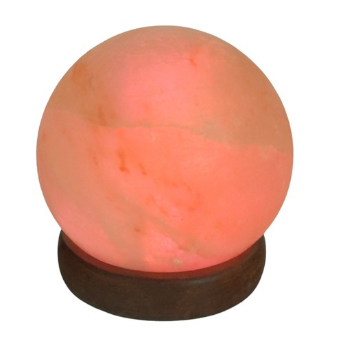 USB Rock Salt Table Lamp Colour Changing LED Light Natural Himalayan Crystal Orb - 第 5/14 張圖片