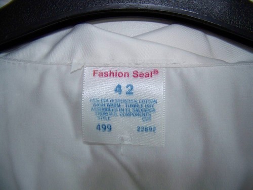 Martin's Fashion Seal Universal Unisex Lab Coat White Size 42 New - Picture 3 of 4