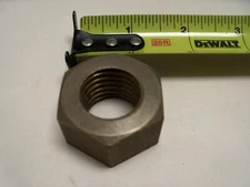7/8"-9 Naval Brass Hex Nut VINTAGE Made in USA Qty of 2