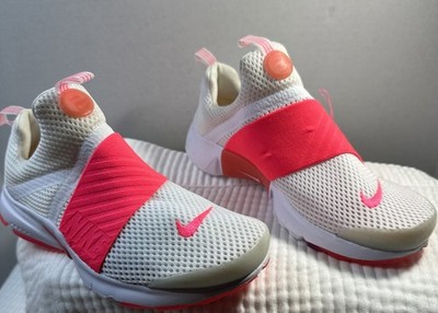 Nike Presto Extreme White Pink  AA3513-100 GS 4Y/Women's  5.5 Pre-loved NO BOX