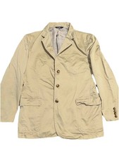 Vintage Polo Ralph Lauren Jacket Mens Sz 46L Military Buttons Chore Made In USA