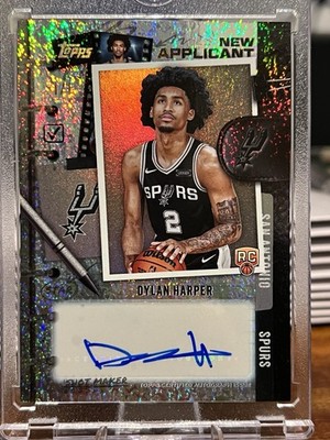 2025-26 Topps Dylan Harper New Applicant Rookie Auto BLACK SUPERFRACTOR 1/1  