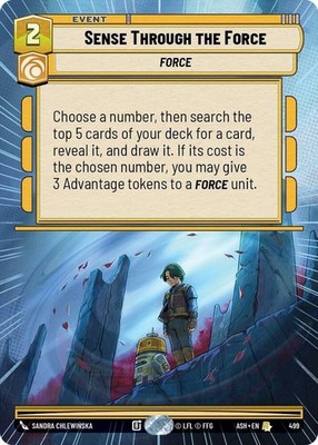 1x Sense Through the Force -  Hyperspace MTG - Ashes of the Empire - NM-Mint