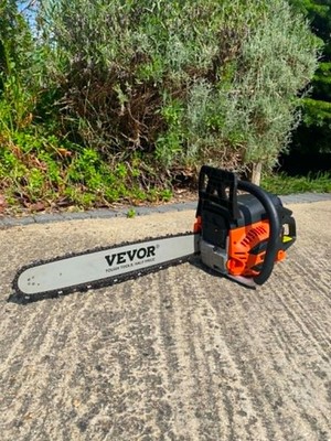 Vevor 20'' Benzin Kettensäge 62cc 2 Takt Kettensäge Garten Baumschneider tolle Komp