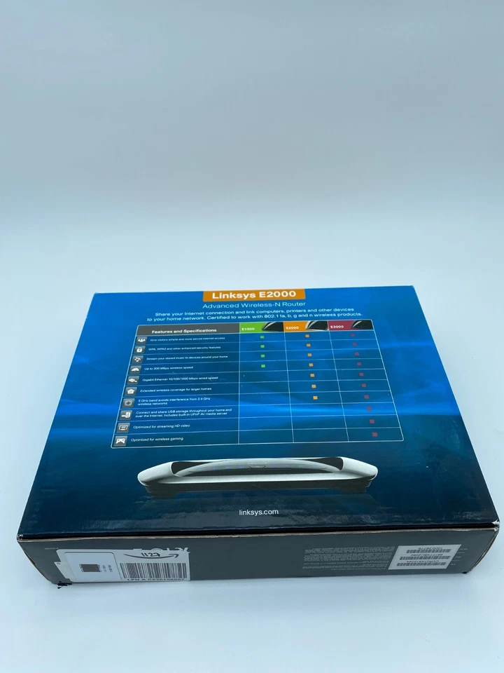 Cisco-Linksys E2000 Advanced Wireless-N Router – New – Sealed – Original Box - Image 4 of 4