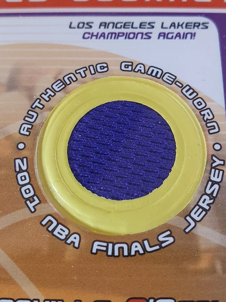 2001 Topps Champions Shaquille O'Neal #PATCH NBA FINALS Worn Jersey - Super Rare - Image 2 of 4