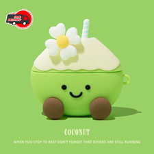 Funny Coconut AirPods Case Cute Kawaii Silicone Cover For Pro 2 3 4 4th Funda