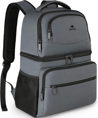 Cooler Backpack, 26 Cans Insulated Lunch Backpack for Men Women, Leakproof Doubl