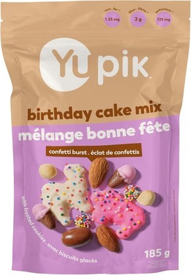 Yupik Birthday Cake Mix, 185 g, Sweet Snacks, Festive Blend with Sprinkle Sugar 