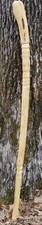 Hand Carved Shaman Wizard Renaissance Fair Walking Staff Made from Mulberry Wood